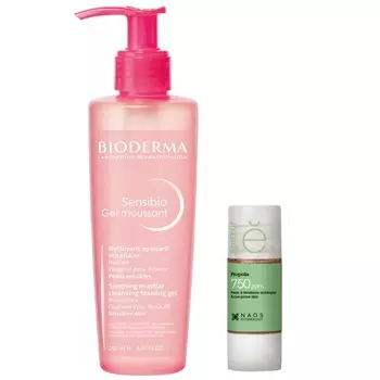 Bioderma Набор для чувствительной кожи, склонной к покраснениям и раздражениям "Глубокое очищение и бережный уход" (Bioderma, Sensibio)