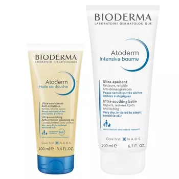Bioderma Набор "Защита и увлажнение сухой, чувствительной и атопичной кожи" (Bioderma, Atoderm)