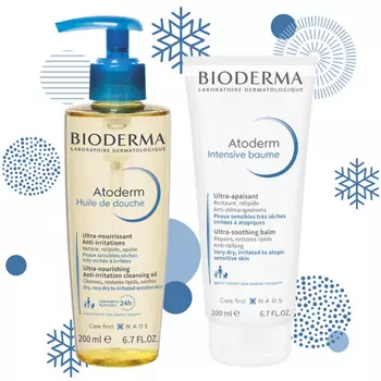 Bioderma Набор "Защита и увлажнение сухой, чувствительной и атопичной кожи" (Bioderma, Atoderm)
