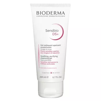 Bioderma Очищающий гель для кожи с покраснениями и шелушениями DS+, 200 мл (Bioderma, Sensibio)