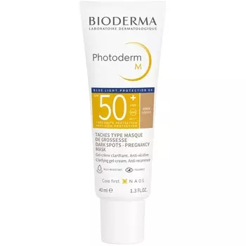 Bioderma Солнцезащитный крем-гель M SPF 50+, темный оттенок, 40 мл (Bioderma, Photoderm)