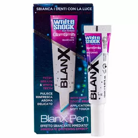 Blanx Отбеливающий гелевый карандаш для зубов White Shock Glam Smile Gel Pen, 12 мл (Blanx, Специальный уход Blanx)