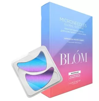 Blom Патчи для кожи вокруг глаз и скул Anti-Age, 4 пары (Blom, Патчи)