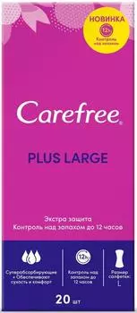 Carefree Ежедневные прокладки Plus Long, 20 шт (Carefree, Ежедневные)