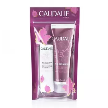 Caudalie Подарочный набор Идеальный дуэт «The des Vignes» (Крем для рук и ногтей, 30 мл + Гигиеническая помада, 4,5 гр), 1 шт. (Caudalie, The des Vignes)