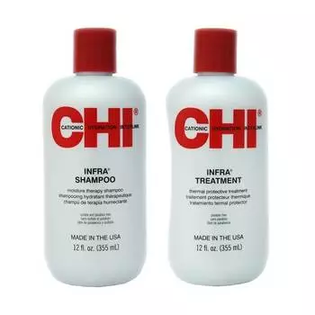 Chi Набор для шелковистых волос (кондиционер 355 мл + шампунь 355 мл) (Chi, Наборы)