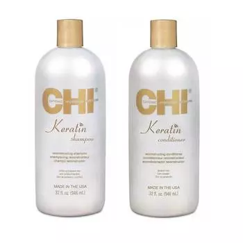 Chi Набор "Кератин" (шампунь 946 мл + кондиционер 946 мл) (Chi, Наборы)