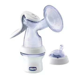 Chicco Молокоотсос ручной с бутылочкой, 1 шт. (Chicco, Natural Feeling)