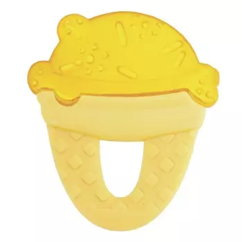 Chicco Прорезыватель-игрушка "Мороженое" желтое, от 4 месяцев, 1 шт. (Chicco, Fresh Relax)