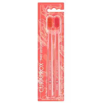 Curaprox Набор зубных щеток Duo Coral Edition Ultrasoft, диаметр 0,10 мм, 2 шт. (Curaprox, Мануальные зубные щетки)