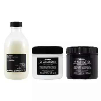 Davines Набор для абсолютной красоты волос: шампунь 280 мл + кондиционер 250 мл + питательное масло 250 мл (Davines, OI)