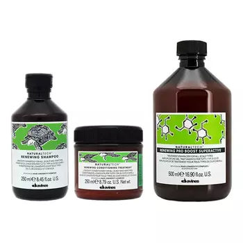 Davines Набор для обновления волос: шампунь 250 мл + кондиционирующий уход 250 мл + бустер 500 мл (Davines, Сфера здоровья)