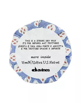 Davines Сухой воск для текстурных матовых акцентов, 75 мл (Davines, More Inside)