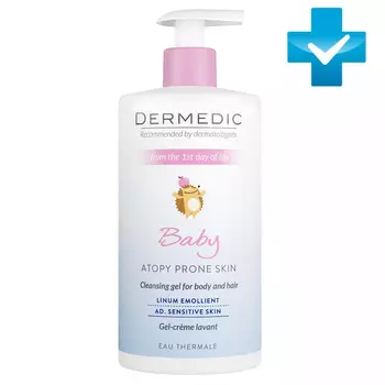 Dermedic Очищающий крем-гель с 1 дня жизни, 500 мл (Dermedic, Linum Emollient Baby)