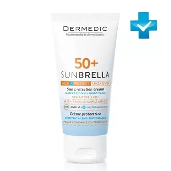 Dermedic Солнцезащитный крем SPF 50+ для чувствительной кожи, 50 мл (Dermedic, Sunbrella)
