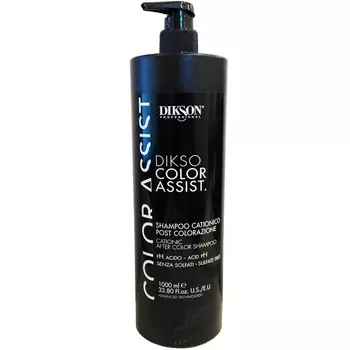Dikson Бессульфатный стабилизирующий катионный шампунь после окрашивания Shampoo Cationic After Color, 1000 мл (Dikson, Dikso Color Assist)