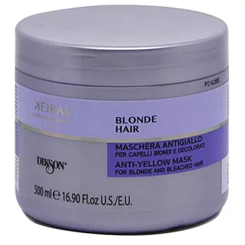 Dikson Маска против желтизны для светлых и осветленных волос Mask for blonde and bleached hair, 500 мл (Dikson, Keiras)