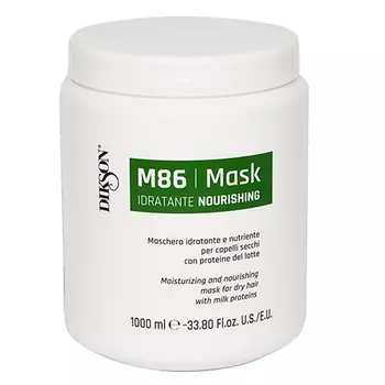 Dikson Увлажняющая и питательная маска для сухих волос с протеинами молока Maschera Nourishing M86, 1000 мл (Dikson, SM)