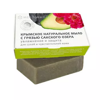 Дом природы Мыло "Увлажнение и защита" на основе грязи Сакского озера, 100 г (Дом природы, )