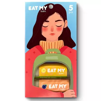 Eat My Набор бальзамов для губ "Спокойные мысли", 5 шт (Eat My, Для губ)