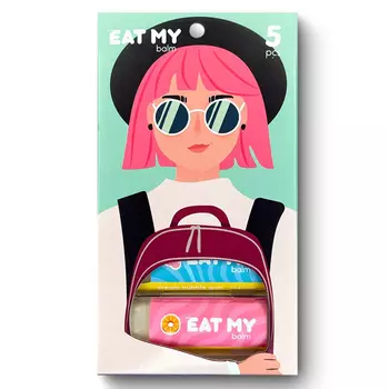Eat My Набор бальзамов для губ "Заряд уверенности", 5 шт (Eat My, Для губ)