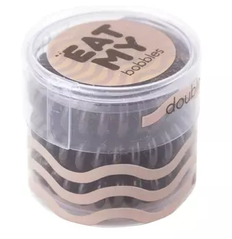 Eat My Резинка для волос "Двойной шоколад" мини упаковка, 3 шт (Eat My, Для причесок)