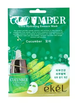 Ekel Тканевая маска с экстрактом огурца, 25 гр (Ekel, Mask)