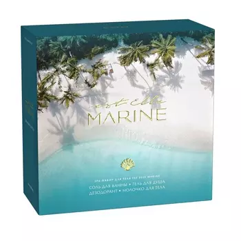 Estel Professional SPA-набор для тела (гель 200 мл + соль для ванн 600 г + дезодорант 50 мл + молочко 150 мл) (Estel Professional, Est Elle Marine)