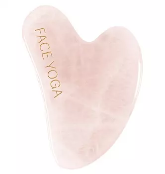 Face Yoga Гуаша из розового кварца, 1 шт (Face Yoga, Массажеры)