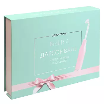 Gezatone Импульсный массажер Дарсонваль Biolift4 203, розовый + 5 насадок (Gezatone, )