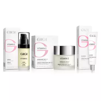 GiGi Набор "Витамин Е": сыворотка 30 мл + крем 50 мл + крем для век 50 мл (GiGi, Vitamin E)