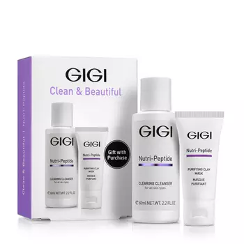 GiGi Подарочный набор Clean&amp;Beautiful, 1 шт (GiGi, Nutri-Peptide)