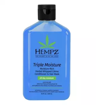 Hempz Растительный кондиционер Triple Moisture, 250 мл (Hempz, Тройное увлажнение)