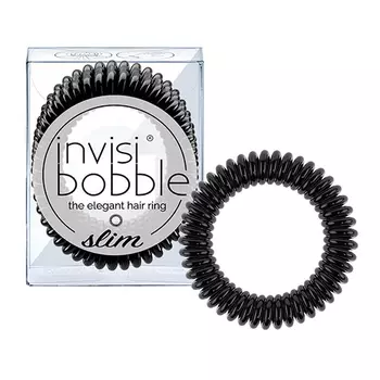 Invisibobble Резинка-браслет для волос True Black черный (Invisibobble, Slim)