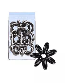 Invisibobble Резинки для волос NANO True Black 3 шт (Invisibobble, NANO)