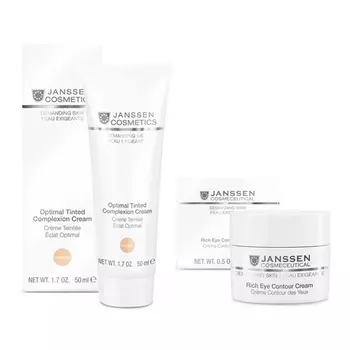 Janssen Cosmetics Набор средств для лица и век "Защита и питание" (крем 50 мл + крем для век 15 мл) (Janssen Cosmetics, Demanding skin)