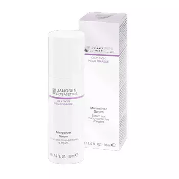 Janssen Cosmetics Microsilver serum Сыворотка с антибактериальным действием для жирной, воспаленной кожи 30 мл (Janssen Cosmetics, Oily skin)