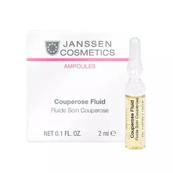 Janssen Cosmetics Сосудоукрепляющий концентрат "Couperose Fluid" для кожи с куперозом в ампулах, 7*2 мл (Janssen Cosmetics, Ампульные концентраты)