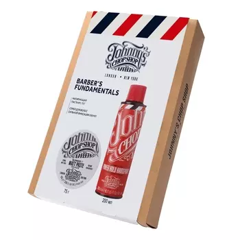 Johnny's Chop Shop Набор (матирующая паста №1 75 г + спрей для волос сильной фиксации 200 мл) (Johnny's Chop Shop, Style)