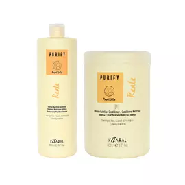 Kaaral Набор для восстановления поврежденных волос (шампунь, 1000 мл + кондиционер, 1000 мл), 1 шт (Kaaral, Purify)