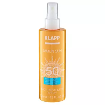 Klapp Солнцезащитный спрей для тела Immun Sun Body Protection Spray SPF50, 200 мл (Klapp, Immun)