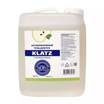 Klatz Антимикробный гель для рук с ароматом яблока, 5 л (Klatz, Antimicrobial)