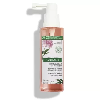 Klorane Успокаивающая сыворотка с органическим экстрактом пиона для чувствительной кожи головы 100 мл (Klorane, Irritated Scalp)