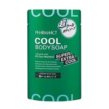Kumano Cosmetics Жидкое мыло для тела Pharmaact Extra Cool Body Soap сменный блок, 350 мл (Kumano Cosmetics, Жидкое мыло для тела)