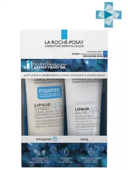 La Roche-Posay Бальзам для лица и тела AP+M, 75 мл + Очищающий гель-крем Синдэт AP+, 100 мл (La Roche-Posay, Lipikar)
