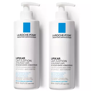 La Roche-Posay Комплект Молочко без отдушки Lipikar Lait, 2*400 мл (La Roche-Posay, Lipikar)