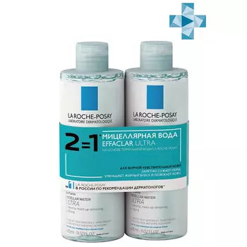 La Roche-Posay Мицеллярная вода Effaclar Ultra, 400 мл* 2 шт. (La Roche-Posay, Effaclar)