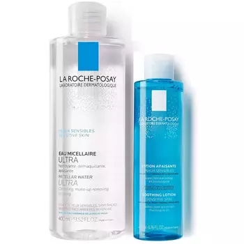 La Roche-Posay Набор для очищения и тонизации (мицеллярная вода 400 мл + тоник 200 мл) (La Roche-Posay, Physiological Cleansers)