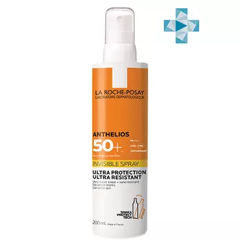 La Roche-Posay Невидимый спрей для лица и тела SPF 50+, 200 мл (La Roche-Posay, Anthelios)