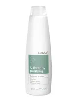 Lakme Balancing shampoo oily hair Шампунь восстанавливающий баланс для жирных волос 300 мл (Lakme, K.Therapy)